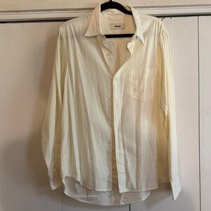 Buck Mason winter white button down size L